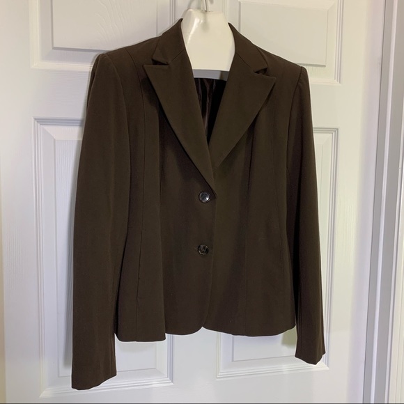 Rafaella Brown Blazer Jacket Size 12 - Picture 1 of 8